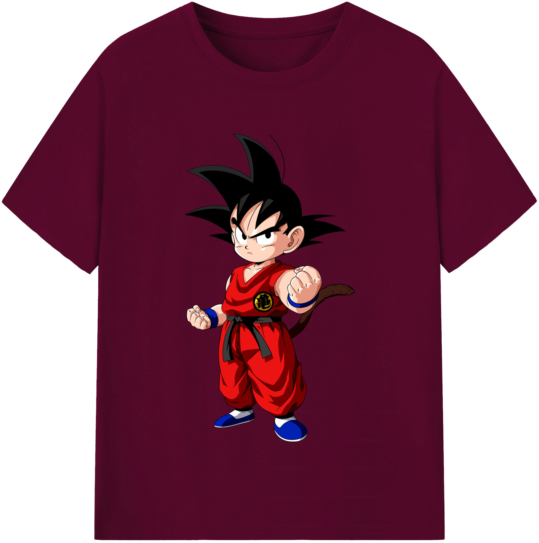 （画像用） ドラゴンボール 孫悟空（そん ごくう）Son Goku カカロット DRAGON BALL Kakarotto レディースカジュアルプリントTシャツ（綿100％）